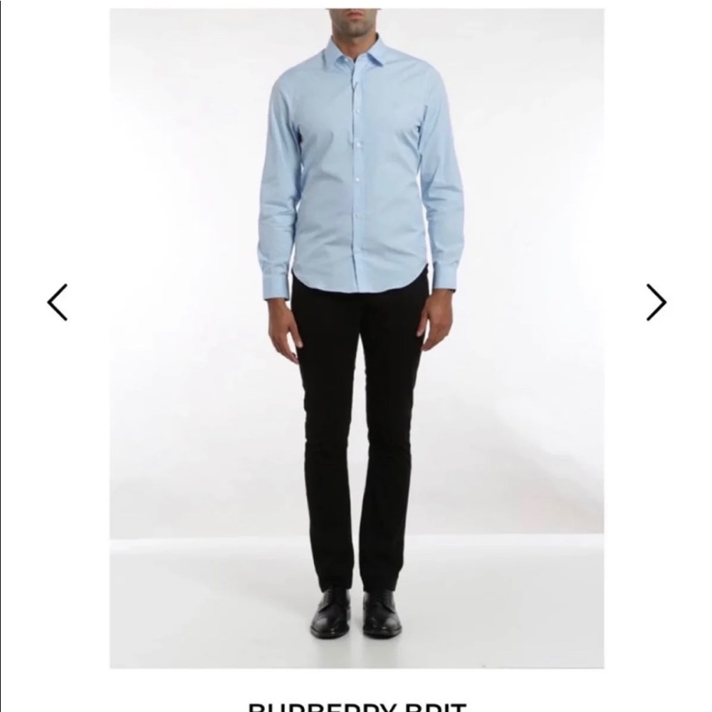 Burberry sky blue shirt XL